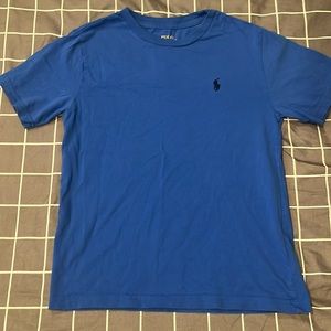 Polo Boys solid Tee. Size S(8) Royal Blue.